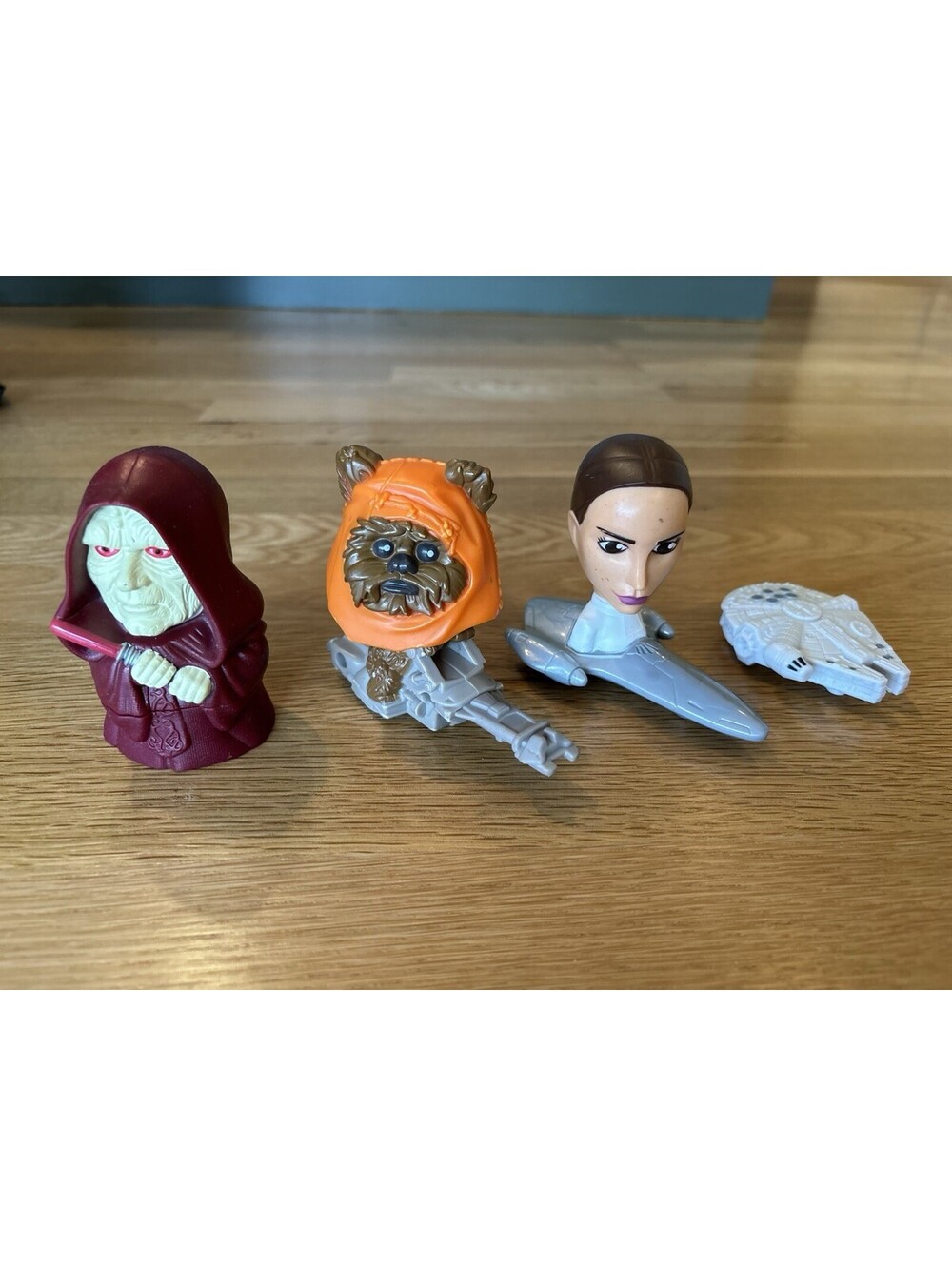 VTG Star Wars Toy Lot McDonald’s Burger King Ewok Padme Palpatine Falcon 2005-08